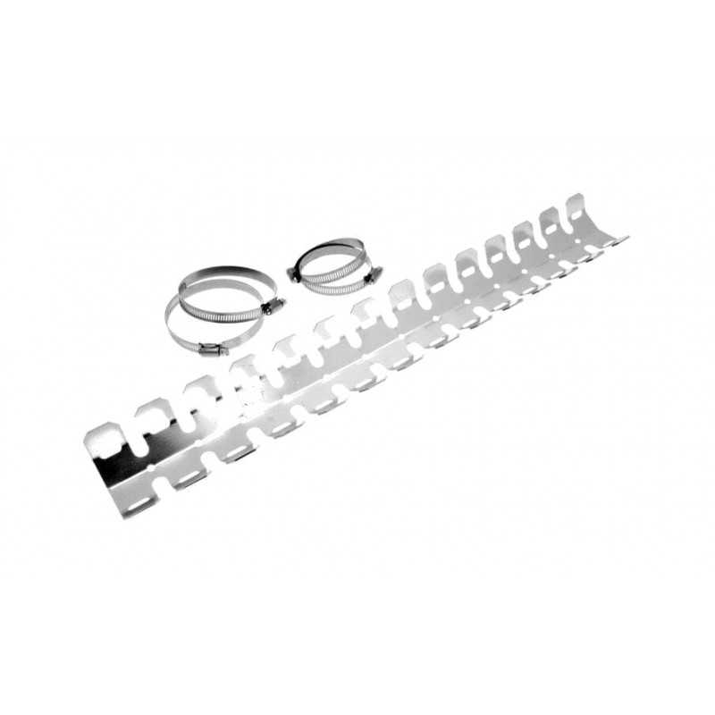 BIHR Aluminum exhaust guard with 4 clamps 440900