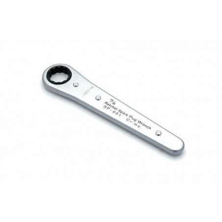 BIHR Llave bujía plana con carraca 21 MM 890658