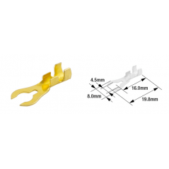 TOURMAX Male spade terminal 4.5 MM B-21 100 U 89001080
