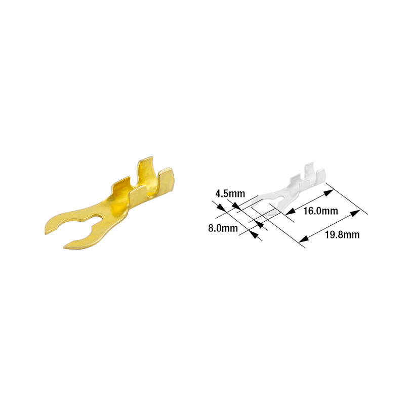 TOURMAX Terminal de horquilla macho 4.5 MM B-21 100 U 89001080