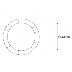 MOTION PRO Crenellated glass 44MM 3/8 890128