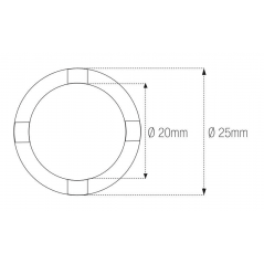 MOTION PRO Cylindrical crenellated vessel with notches 420 MM 890447