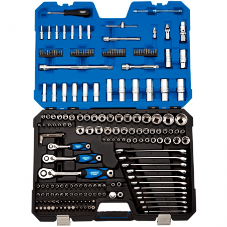 DRAPER Socket kit + ratchet wrench 1/4-3/8-1/2'' 214 U 89101160