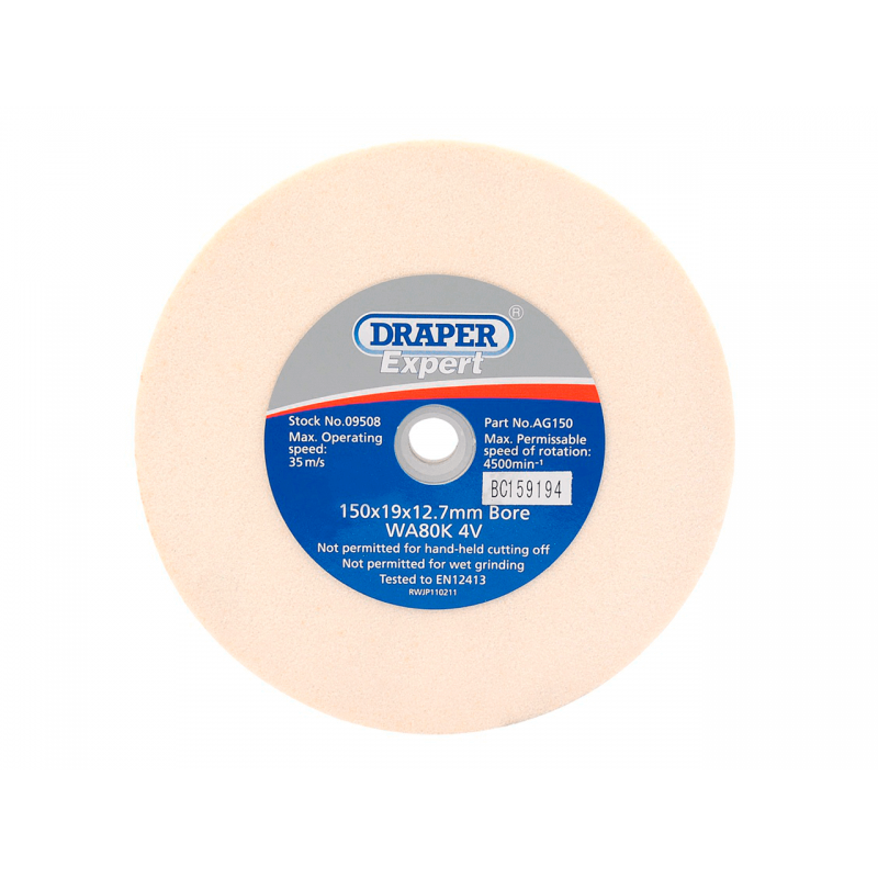 DRAPER Muela abrasiva grano 80 150 MM 89115001
