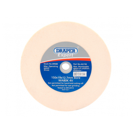 DRAPER Muela abrasiva grano 80 150 MM 89115001