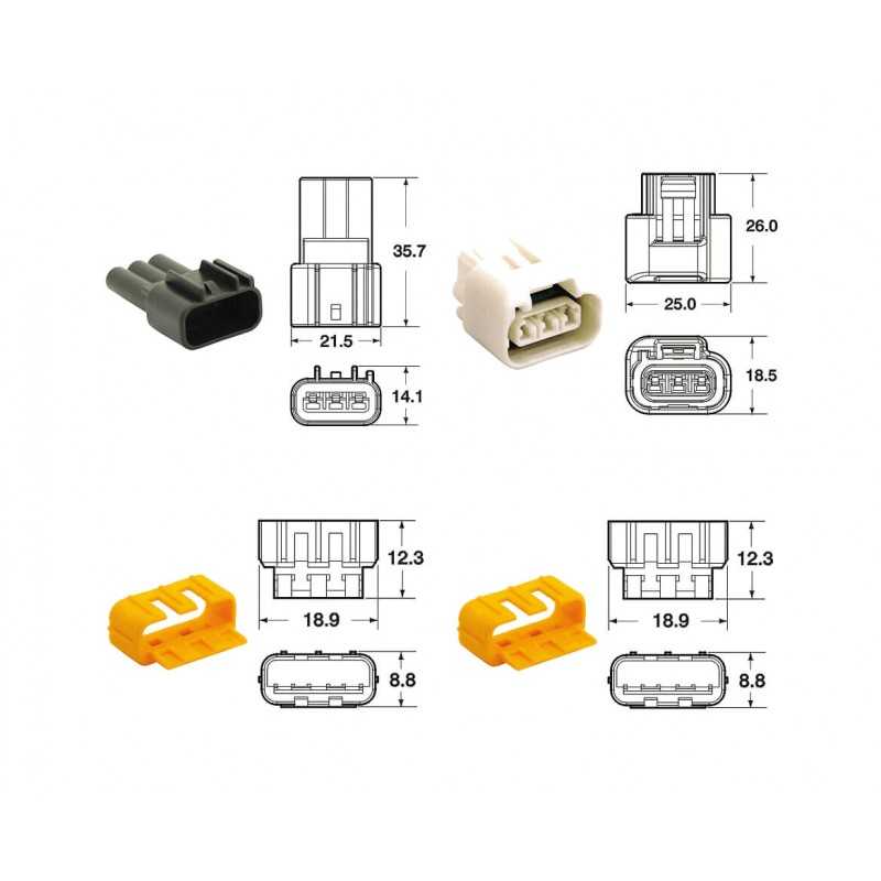 BIHR 3-way connector set 090 FRKW 5 U 891356