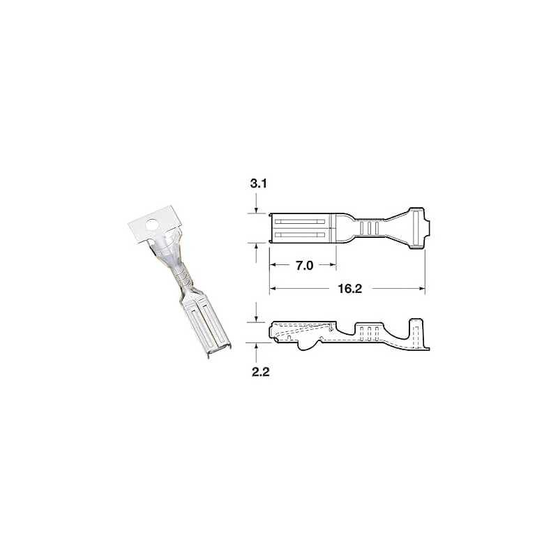 BIHR Female cable terminal 090 FRKW 0.5 MM-0.85 MM 891360