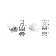 BIHR 2-way connector set 090 SMTO 0.85MM-1.25MM 5 U 891363