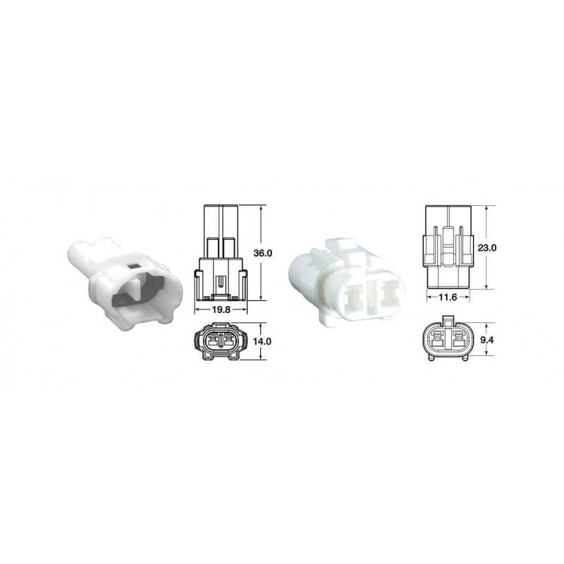 BIHR 2-way connector set 090 SMTO 0.85MM-1.25MM 5 U 891363
