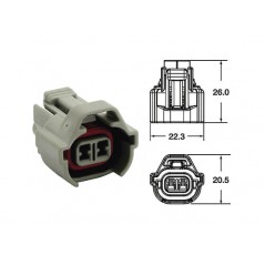BIHR Terminal de cable hembra 2 vias 090 SMTO 5 U 891368VAR
