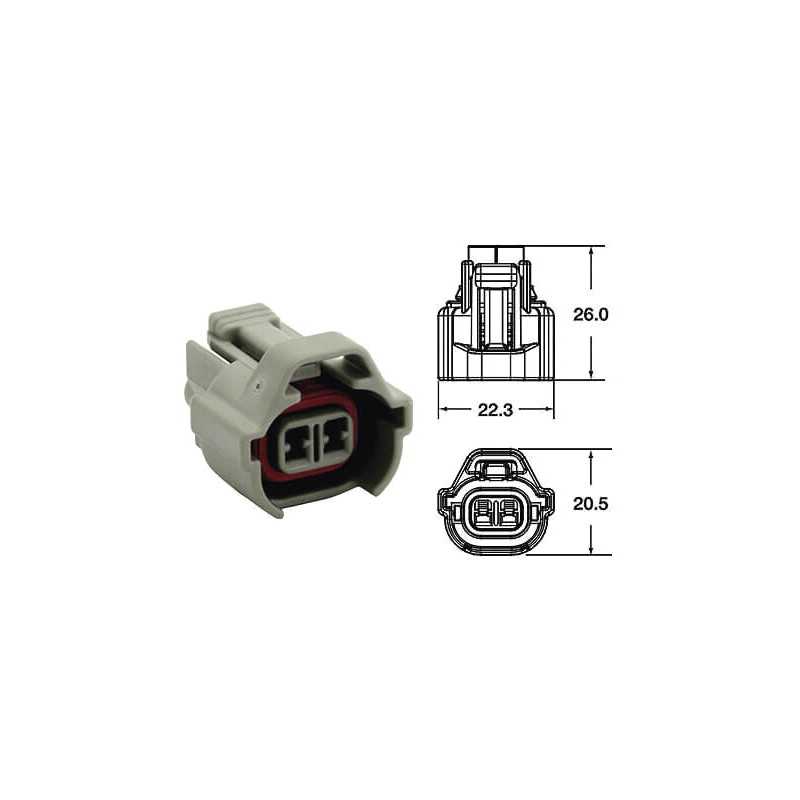 BIHR Terminal de cable hembra 2 vias 090 SMTO 5 U 891368VAR