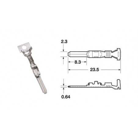 BIHR Female cable terminal 090 SMTO 0.85 MM-1.25 MM - 50 U 891369