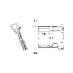 BIHR Female cable terminal 090 SMTO 0.85 MM-1.25 MM - 50 U 891370