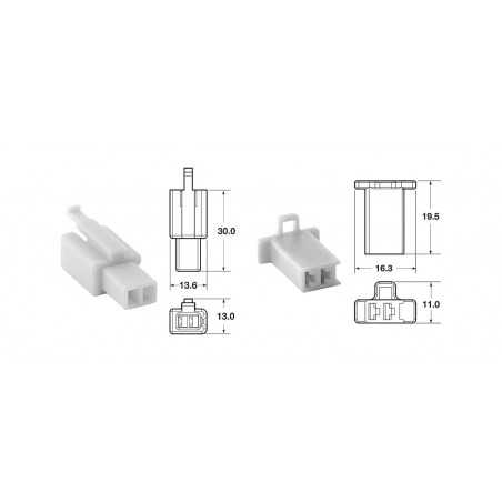 BIHR Juego de conectores 2 vias 110 ML 0.5MM-0.85MM 5 U 891373