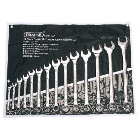 DRAPER Combination wrench set 14 U 8929548