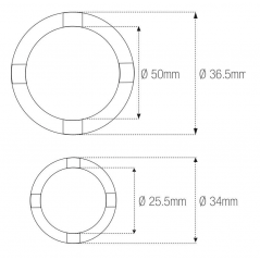 MOTION PRO Cylindrical crenellated vessel with notches 09940-14970 89310002