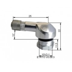 BIHR Aluminum pneumatic valve 11.5 MM 10 U 893139