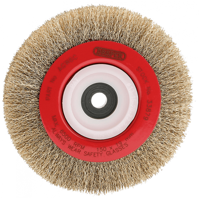 DRAPER Rueda de alambre acero inoxidable 150 MM 8933879