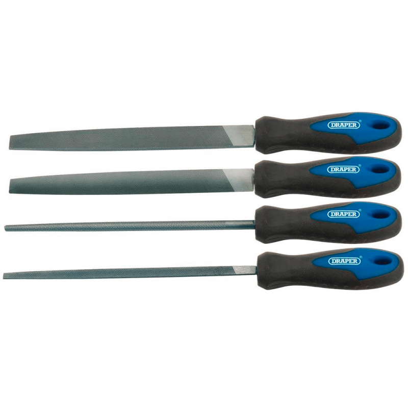 DRAPER Set of 4 flat files 200 MM 8944962