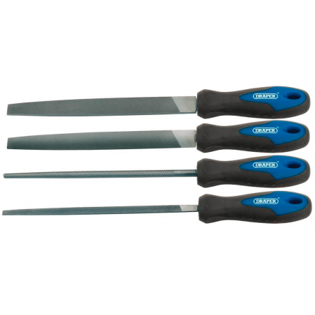 DRAPER Juego de 4 limas planas 200 MM 8944962