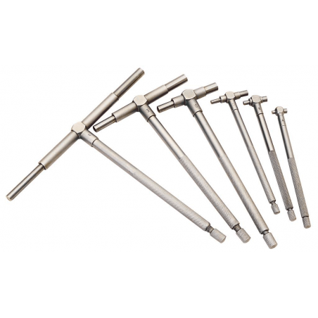 DRAPER Juego de 6 llaves telescopicas para alesometro 8952416