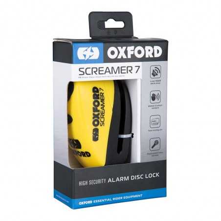 OXFORD Candado de disco con alarma SCREAMER 7 63600063