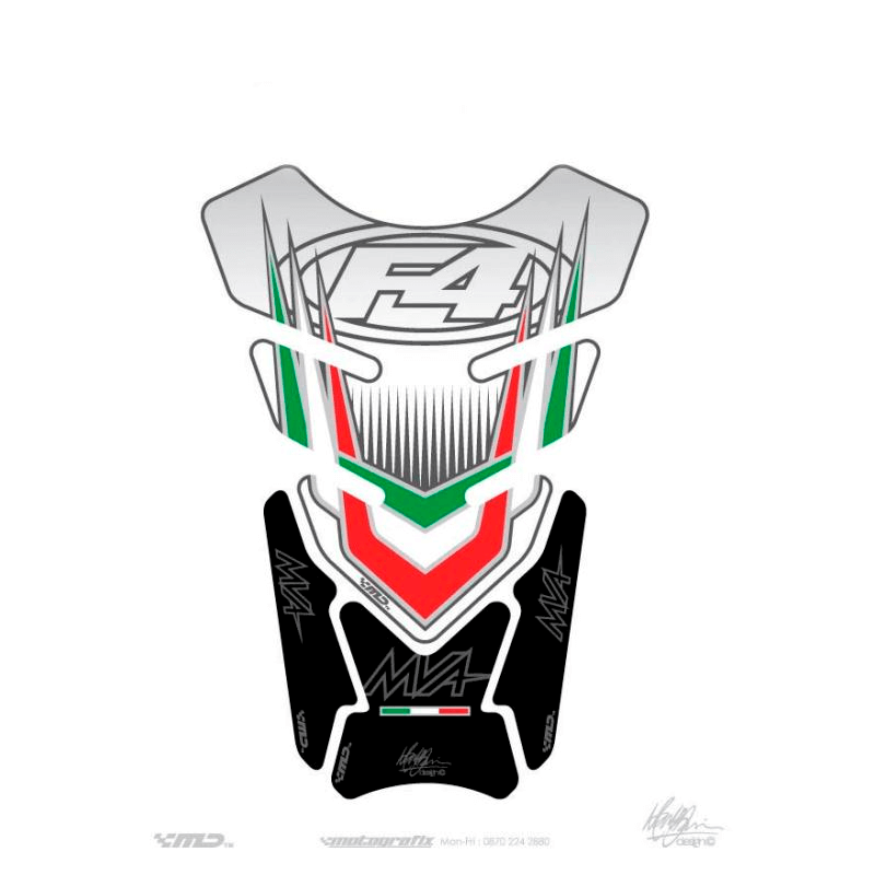 MOTOGRAFIX Protector de deposito adhesivo 4 U 786924VAR
