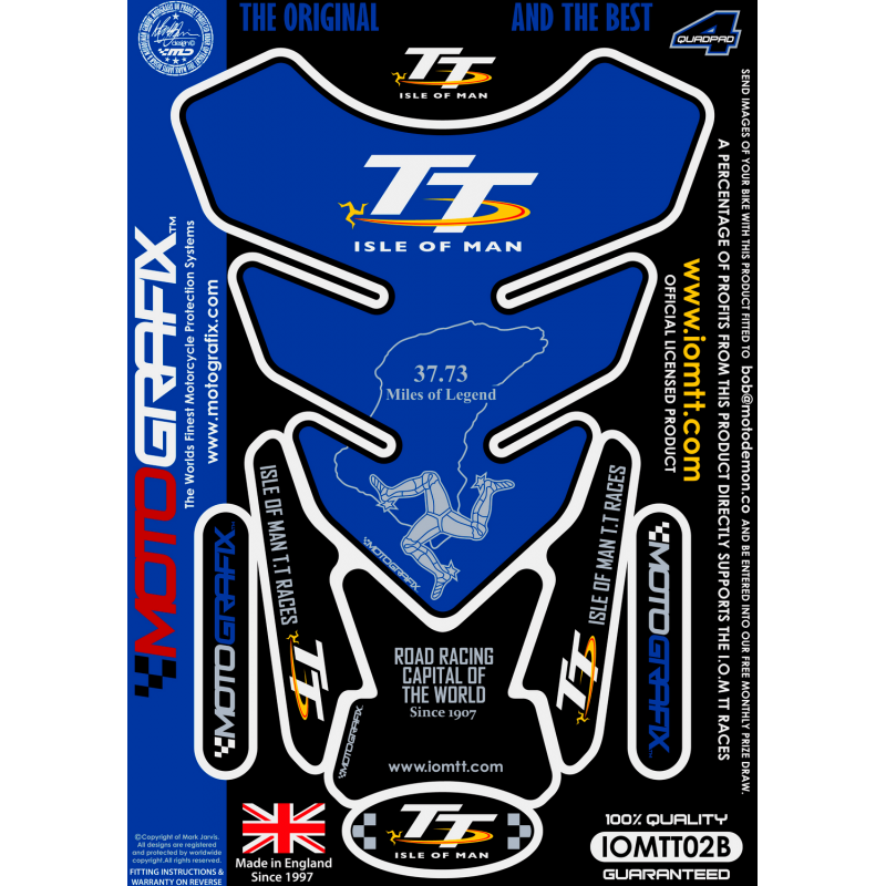 MOTOGRAFIX Adhesive tank protector ISLE OF MAN TT 1 U 789205VAR