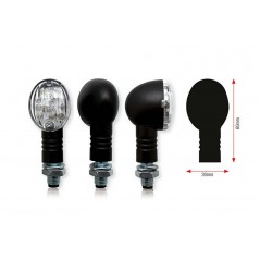 BIHR Juego de intermitentes homologados LED BULLIT UNIVERSAL 322072