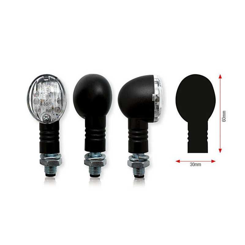 BIHR Juego de intermitentes homologados LED BULLIT UNIVERSAL 322072