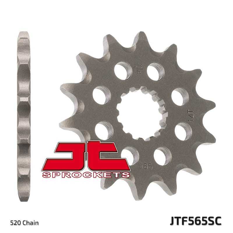 JT SPROCKETS Piñon de acero autolimpiable 565SC 12 T 460013