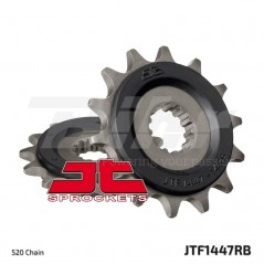 JT SPROCKETS Piñon de acero con goma 1447 14 T F144714RB