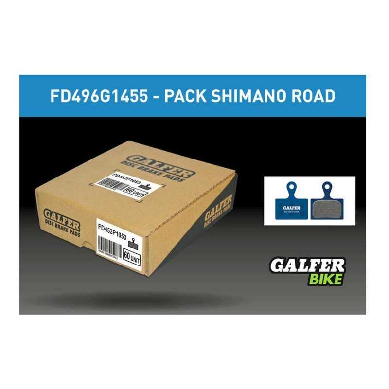 GALFER Pack 60 pastillas de freno para bicicleta carretera SHIMANO ULTEGRA DISC FD496G1455 8400170093529