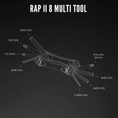 LEZYNE Herramienta multiusos RAP II 8 1-MT-RV308T04