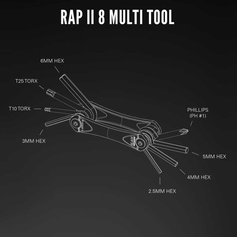 LEZYNE Herramienta multiusos RAP II 8 1-MT-RV308T04