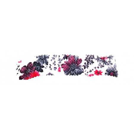 CASTELLTORT Cinta de goma 2 metros con estampado floral COSE - 6cm ancho Marca CINTAF2M