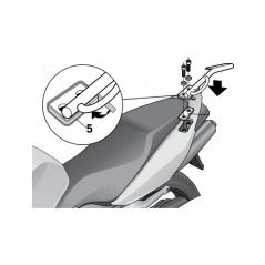 SHAD Top Master fixing for suitcases and trunks - Motorcycle hardware bracket anchors H0VF82ST
