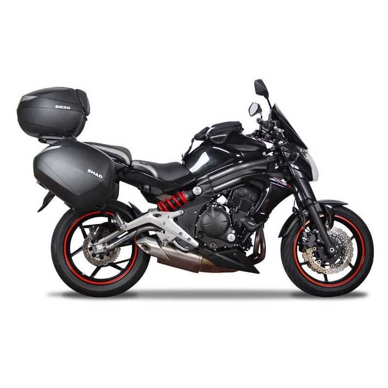 SHAD Side cases + rear trunk + accessories + mounting hardware + 3p hardware SH48 DARK GREY PREMIUM SH23 ALU KIT-271574