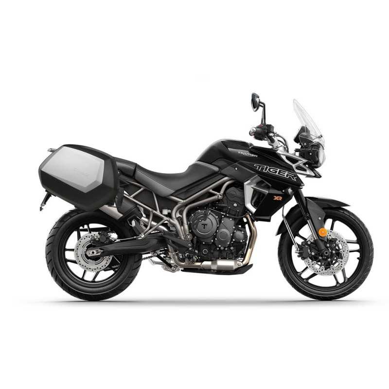 SHAD Maletas laterales + baul trasero accesorios herraje montaje 3p SH48 DARK GREY PREMIUM SH23 ALU KIT-271718