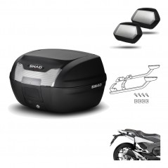 SHAD Maletas laterales + baul trasero herraje montaje 3p SH40 SH 40 2011 SH35 ALUMINIUM KIT-247678