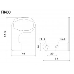 RIZOMA Intermittent mounting kit on license plate holder OEM FOX (PT324B) FR430