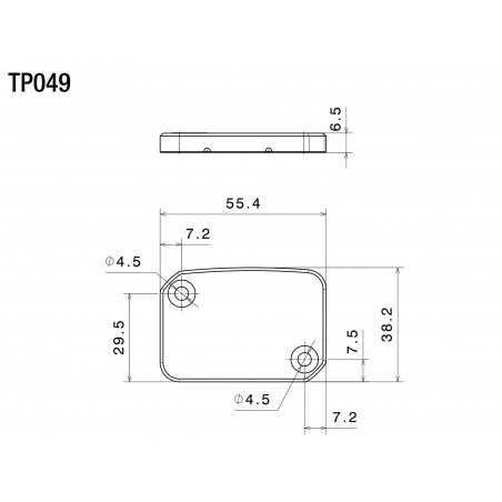 RIZOMA Tapa depósito líquido de freno delantero TP049B