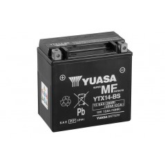 YUASA Batería de moto con electrolito YTX14-BS COMBIPACK 61315VAR2
