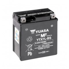 YUASA Batería de moto con electrolito YTX7L--BS COMBIPACK 61319VAR2
