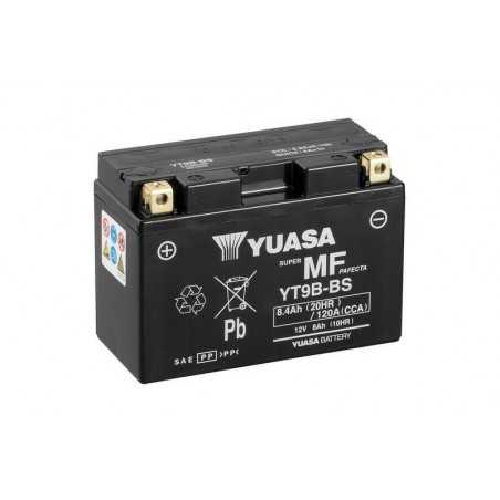 YUASA Batería de moto con electrolito YT9B--BS COMBIPACK 61331VAR2