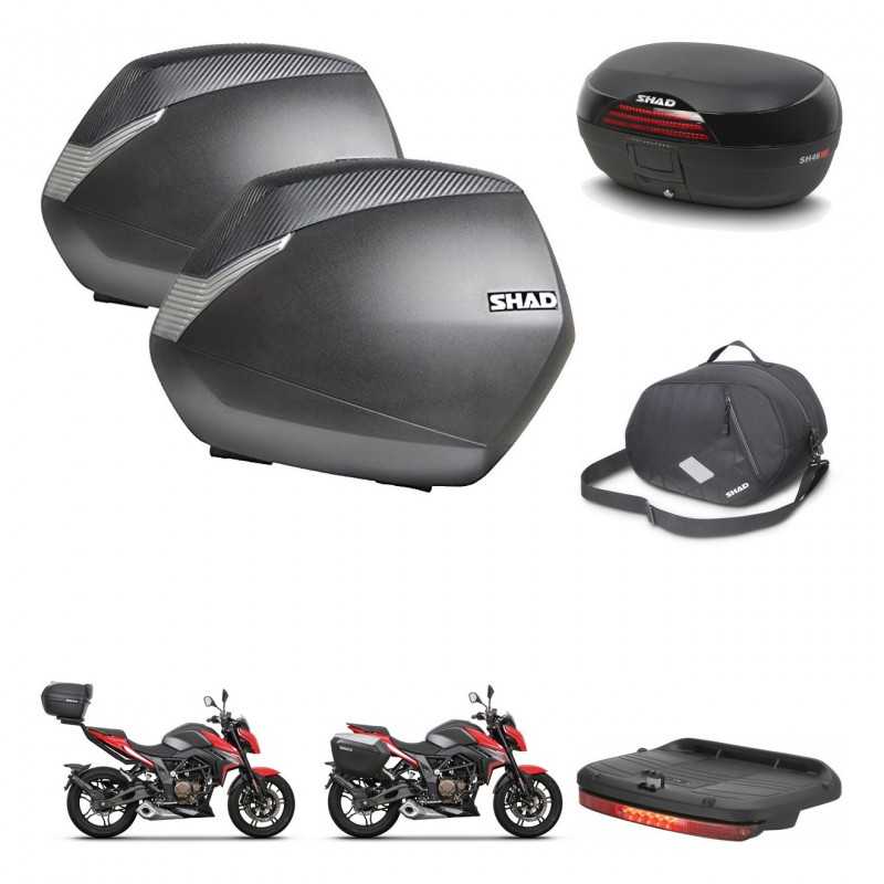 SHAD Rear trunk + side cases + accessories + 3p hardware + mounting hardware SH36 SH 36 SH46 SH 46 NEW MODEL KIT-268038