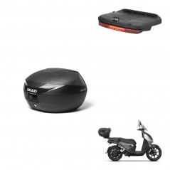 SHAD Rear trunk + brake light + mounting hardware SH39 SH 39 CARBONO CARBONLOOK KIT-241728