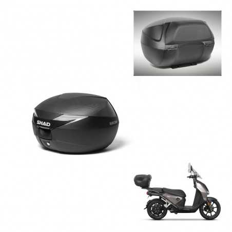 SHAD Baul trasero + respaldo de pasajero herraje montaje SH39 SH 39 CARBONO CARBONLOOK KIT-241729