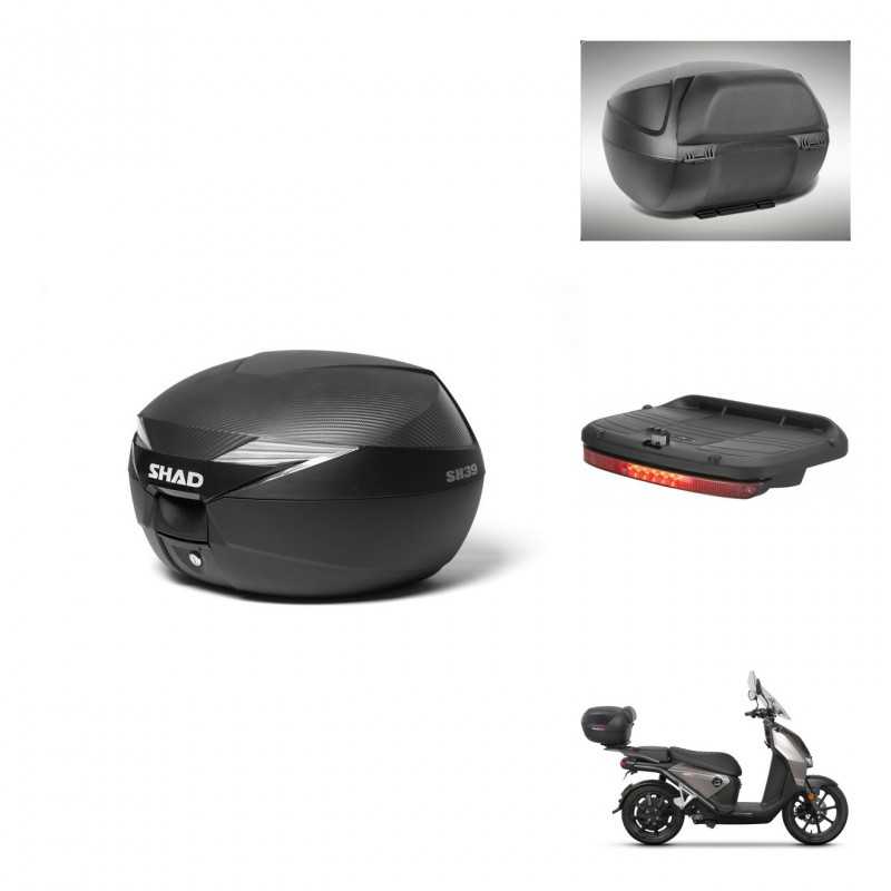 SHAD Rear trunk + accessories + mounting hardware SH39 SH 39 CARBONO CARBONLOOK KIT-241730