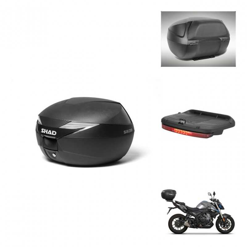 SHAD Baul trasero + accesorios herraje montaje SH39 SH 39 CARBONO CARBONLOOK KIT-241734